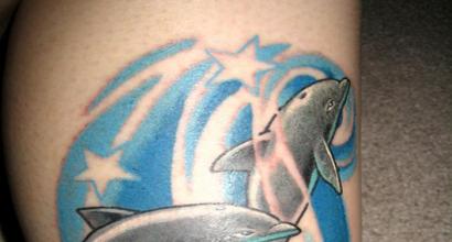 Что означает татуировка Дельфин?
